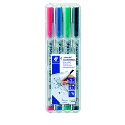 Lumocolor&reg; non-permanent pen 311 WP4, 4 farver
